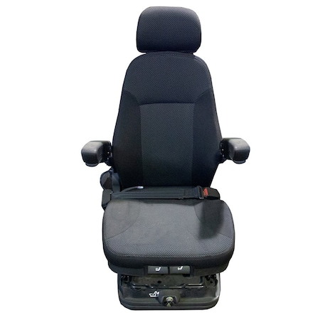 Aftermarket Heavy Duty Suspension Seat w Full Adjustment fits Backhoes Loaders SEQ90-0393